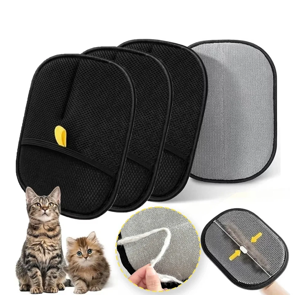 Reusable Pet Hair Removal Pad for Sofa, Clothes & Bed