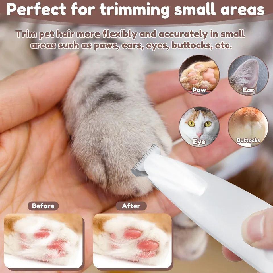 Waterproof Low-Noise Precision Pet Hair Trimmer