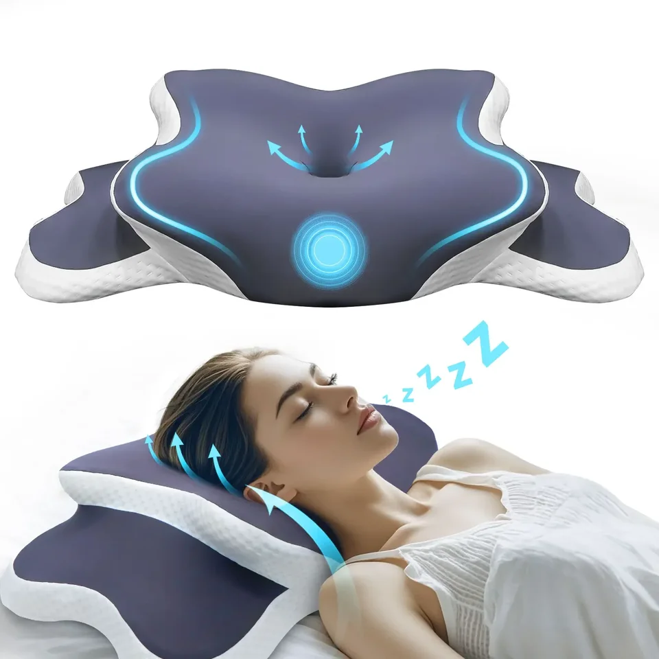 Contoured Memory Foam Sleeping Pillow