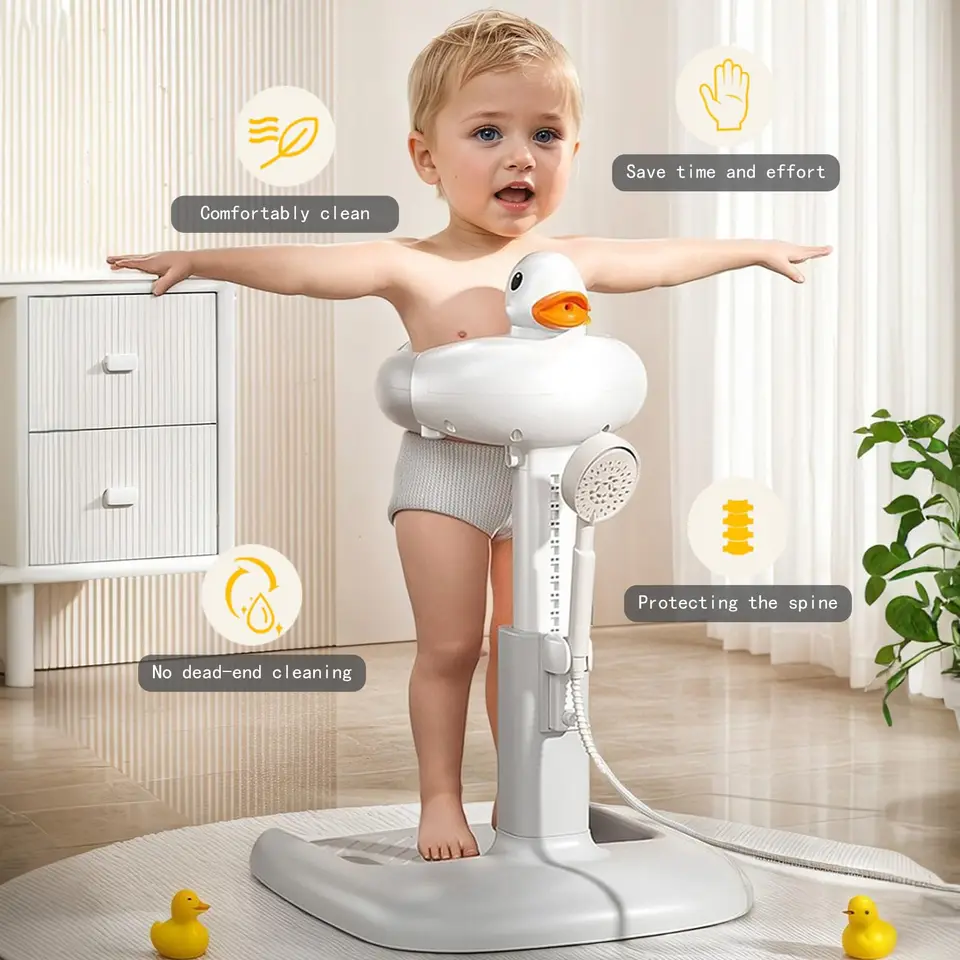 Duck Baby Shower Stand with Handheld Shower